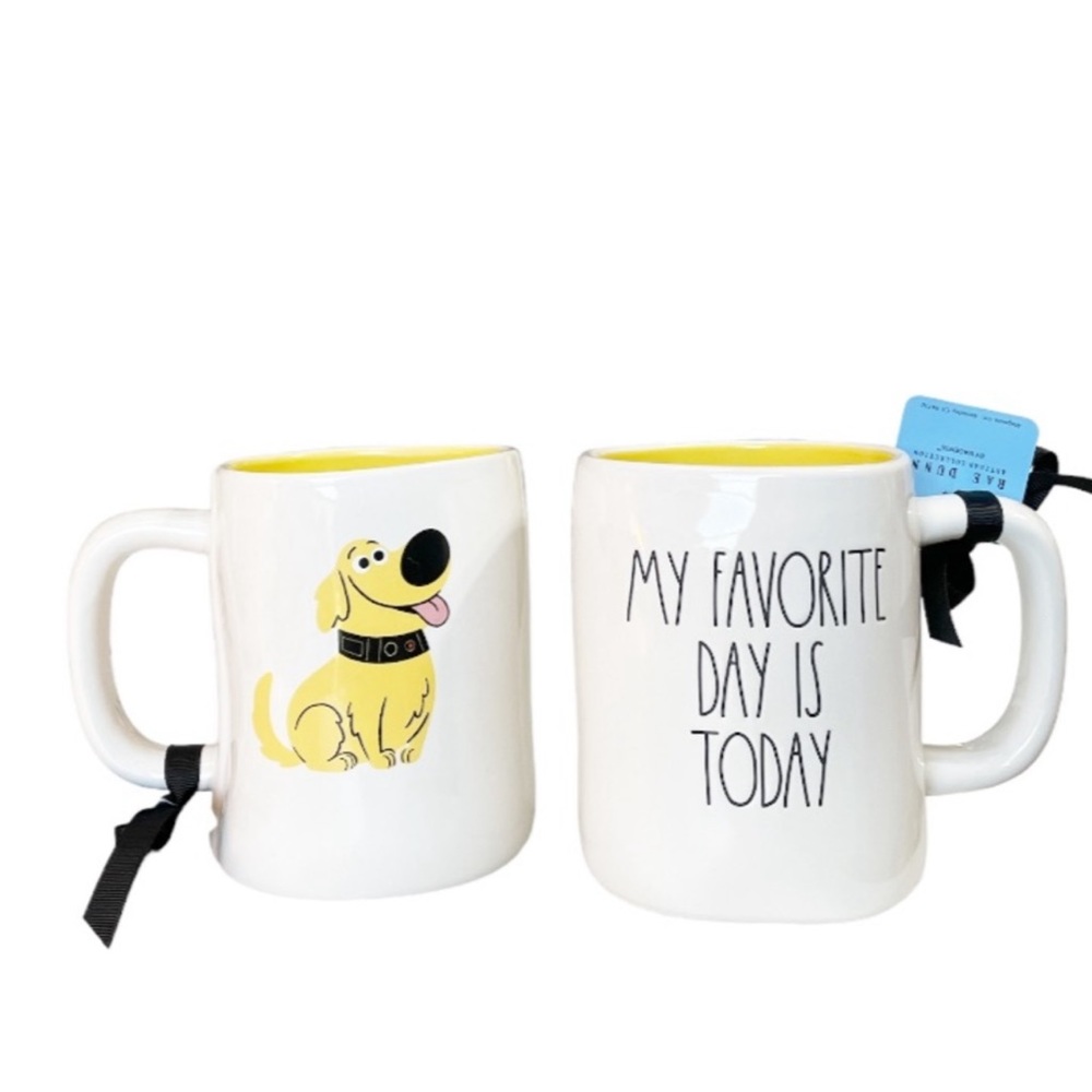 NEW Rae Dunn/Pixar MY FAVORITE DAY IS TODAY Double Sided Mug